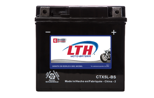 Batería para motos LTH CTX5L-BS Baterías para motocicleta tecnología AGM que absorben el electrolito mejorando