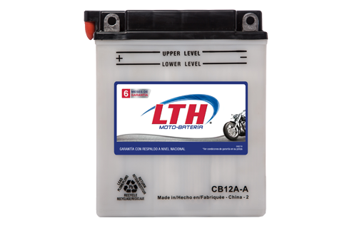 Batería de Motos LTH CB12A-A ofrecen alta capacidad y duración, son de fácil mantenimiento y ofrece una gran variedad de tamaños y capacidades