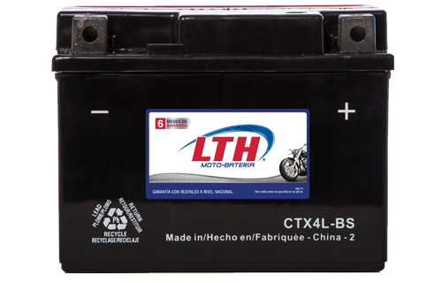 Batería para motos LTH CTX4L-BS Baterías para motocicleta tecnología AGM que absorben el electrolito mejorando