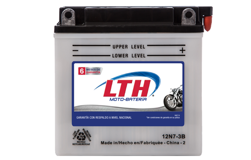 Batería de Motos LTH 12N7-3B ofrecen alta capacidad y duración, son de fácil mantenimiento y ofrece una gran variedad de tamaños y capacidades