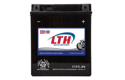 Batería para motos LTH CTX7L-BS Baterías para motocicleta tecnología AGM que absorben el electrolito mejorando