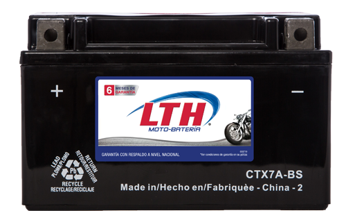 Batería para motos LTH CTX7A-BS Baterías para motocicleta tecnología AGM que absorben el electrolito mejorando