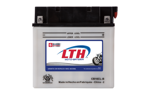 Batería de Motos LTH CB16-CL-B ofrecen alta capacidad y duración, son de fácil mantenimiento y ofrece una gran variedad de tamaños y capacidades