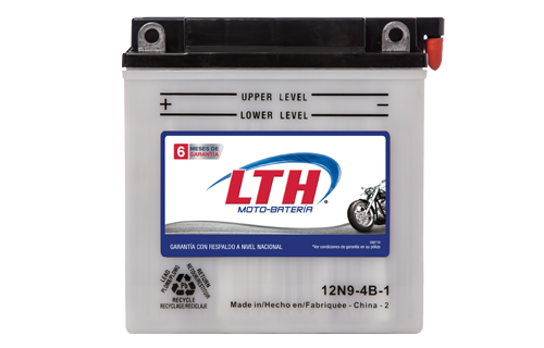 Batería de Motos LTH 12N9-4B-1 ofrecen alta capacidad y duración, son de fácil mantenimiento y ofrece una gran variedad de tamaños y capacidades