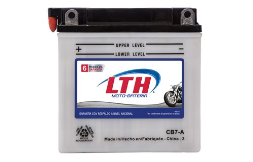 Batería de Motos LTH CB7-A ofrecen alta capacidad y duración, son de fácil mantenimiento y ofrece una gran variedad de tamaños y capacidades